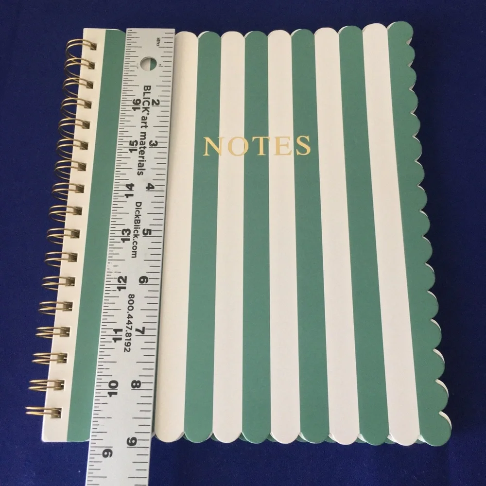 Scalloped Stripe Spiral Notebook